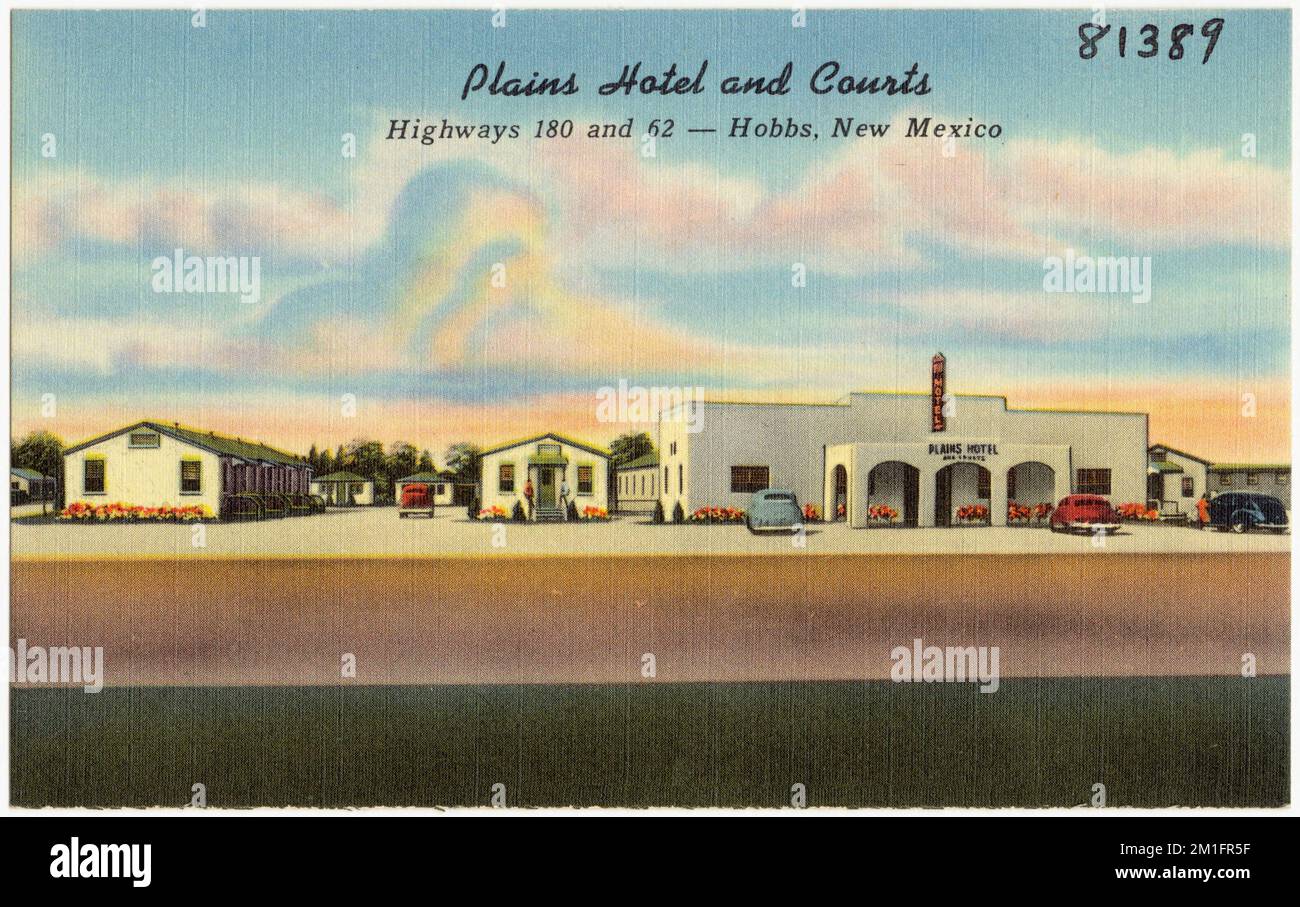 Plains Hotel and Courts, Highway 180 and 62 Hobbs, New Mexico