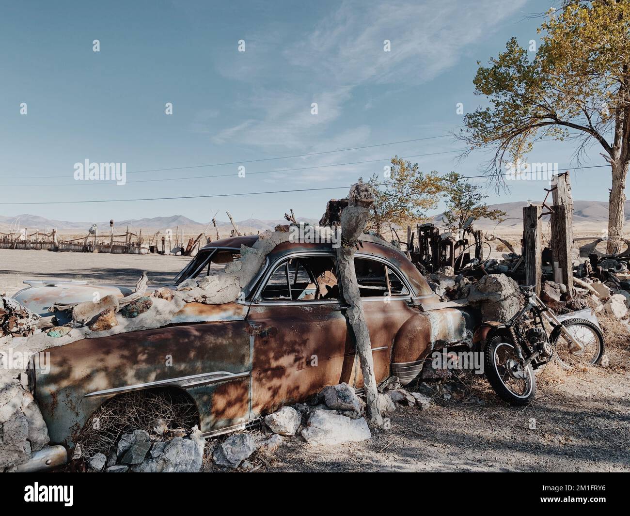Old abandoned car covered hi-res stock photography and images - Alamy