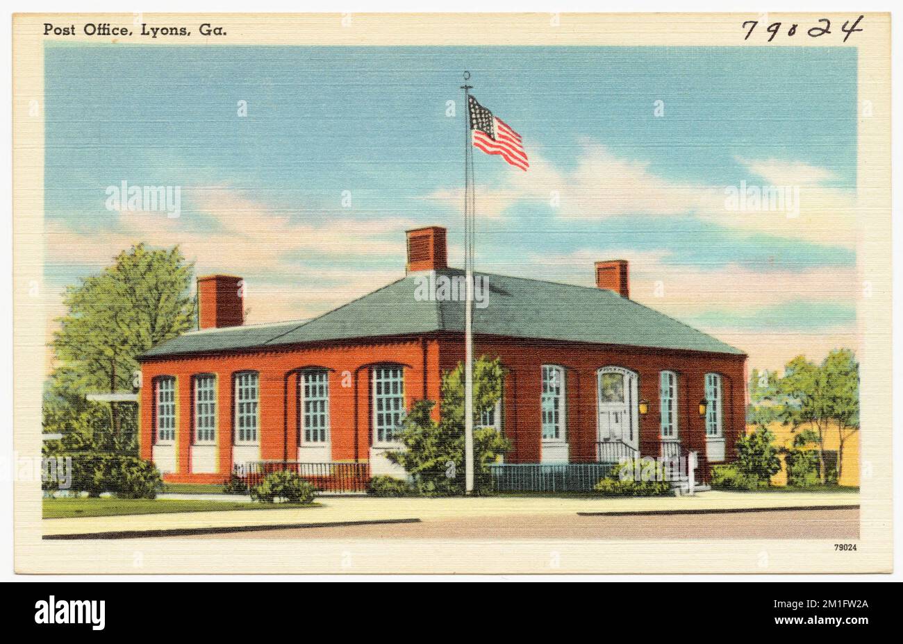 Post office, Lyons, Ga. , Post offices, Tichnor Brothers Collection
