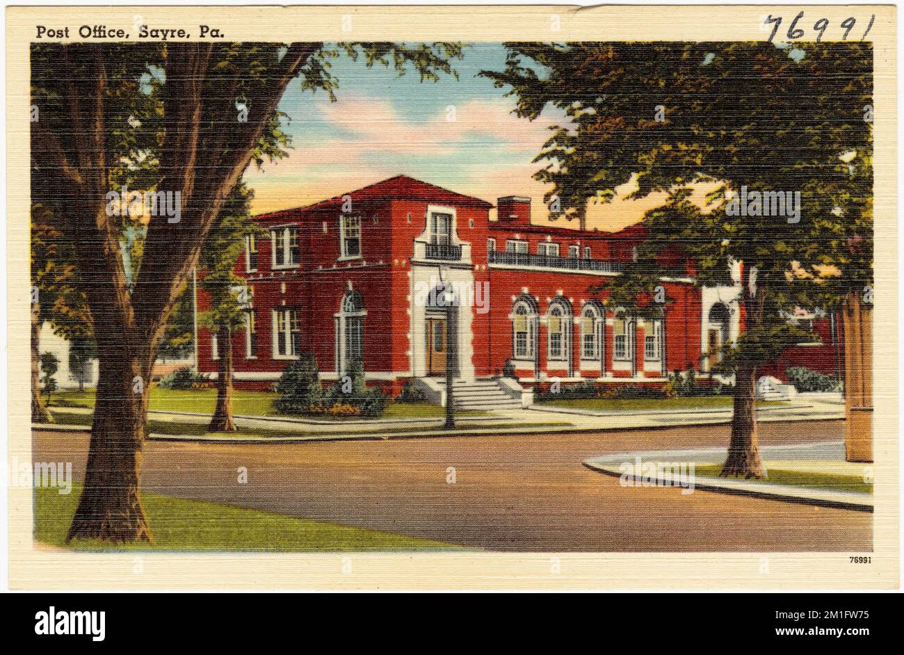 Post office, Sayre, Pa. , Post offices, Tichnor Brothers Collection