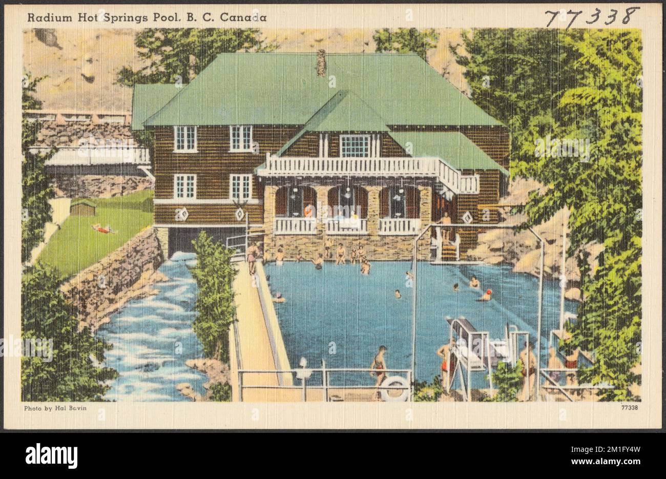 Radium hot springs pool, B. C. Canada , Swimming pools, Tichnor
