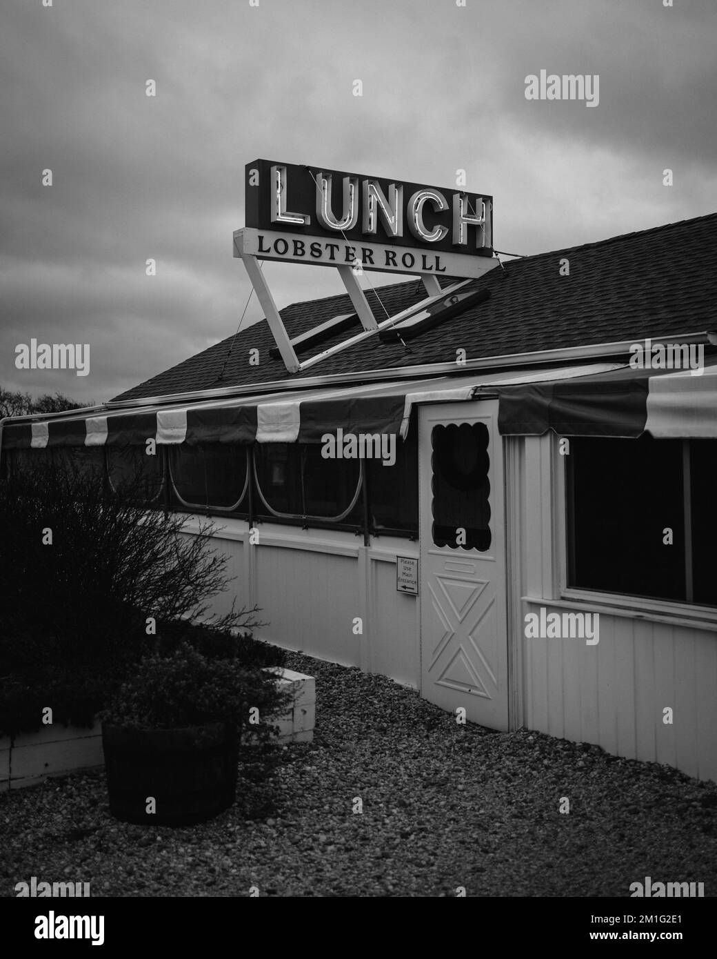 The Lobster Roll Amagansett vintage Lunch sign, Amagansett, New York