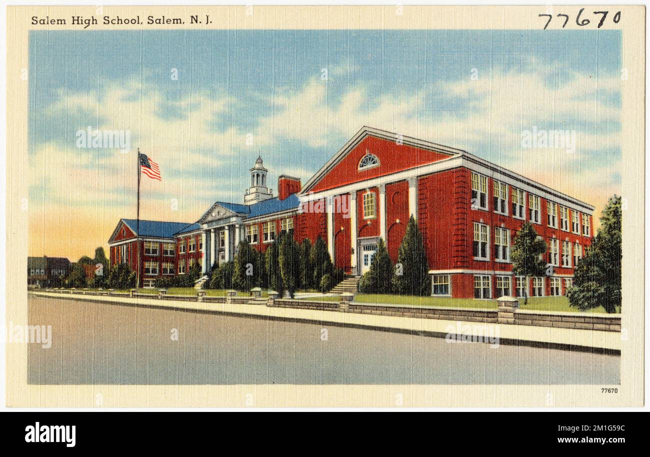 Salem High School, Salem, N. J. , Schools, Tichnor Brothers Collection ...