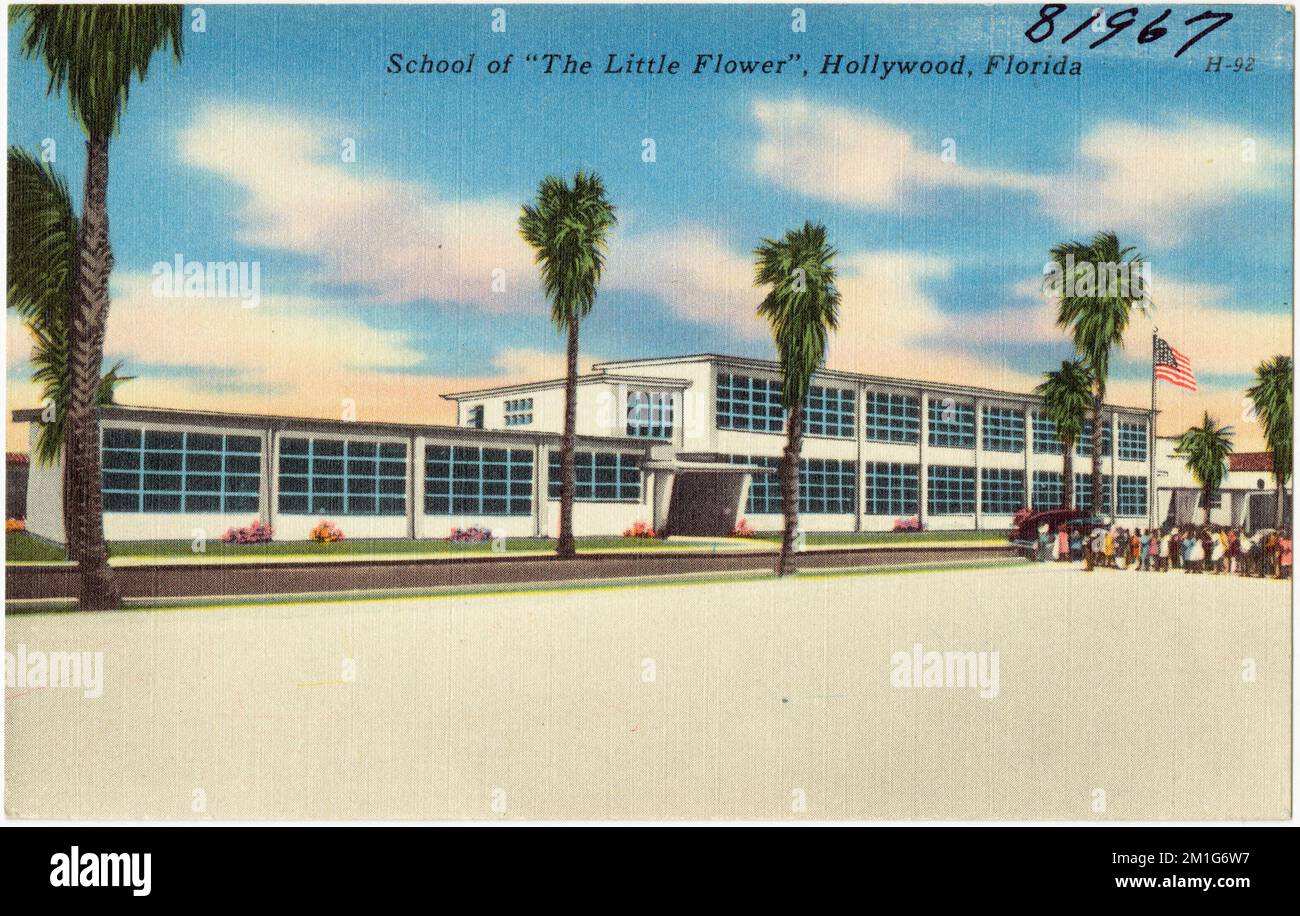 School of 'The Little Flower', Hollywood, Florida , Schools, Tichnor
