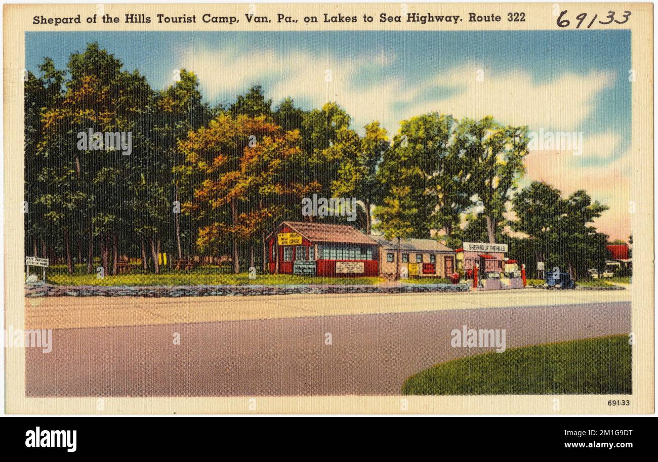 Shepard of the Hill Tourist Camp, Van Pa., on Lakes to Sea Highway ...