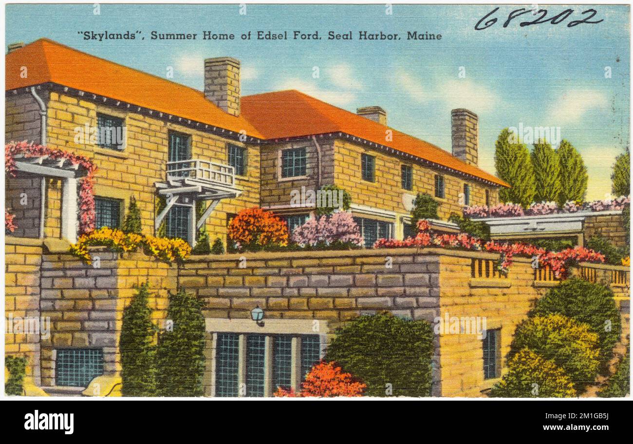 'Skylands', Summer Home of Edsel Ford, Seal Harbor, Maine , Houses