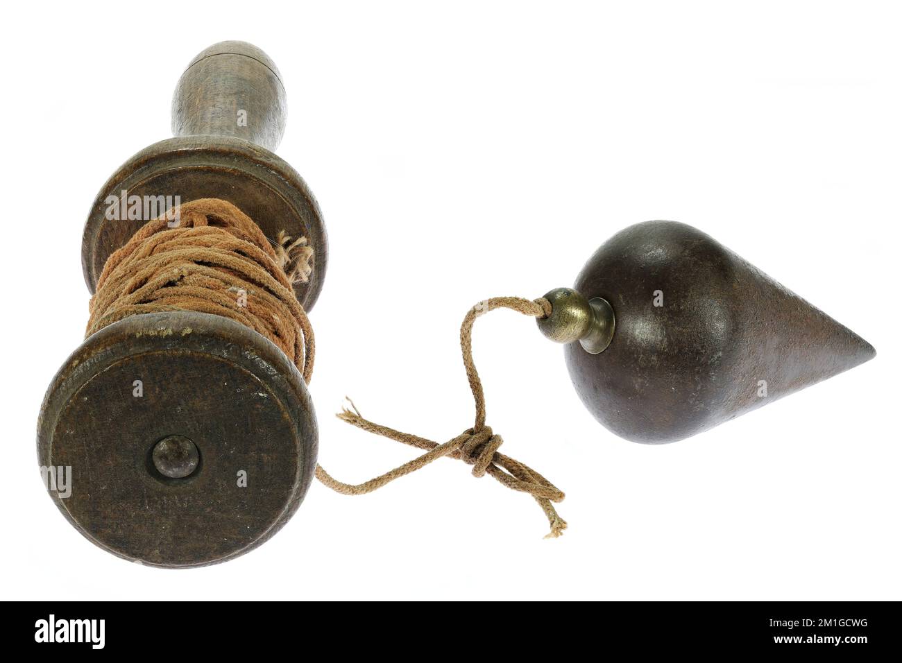 vintage plumb bob isolated on white background Stock Photo Alamy