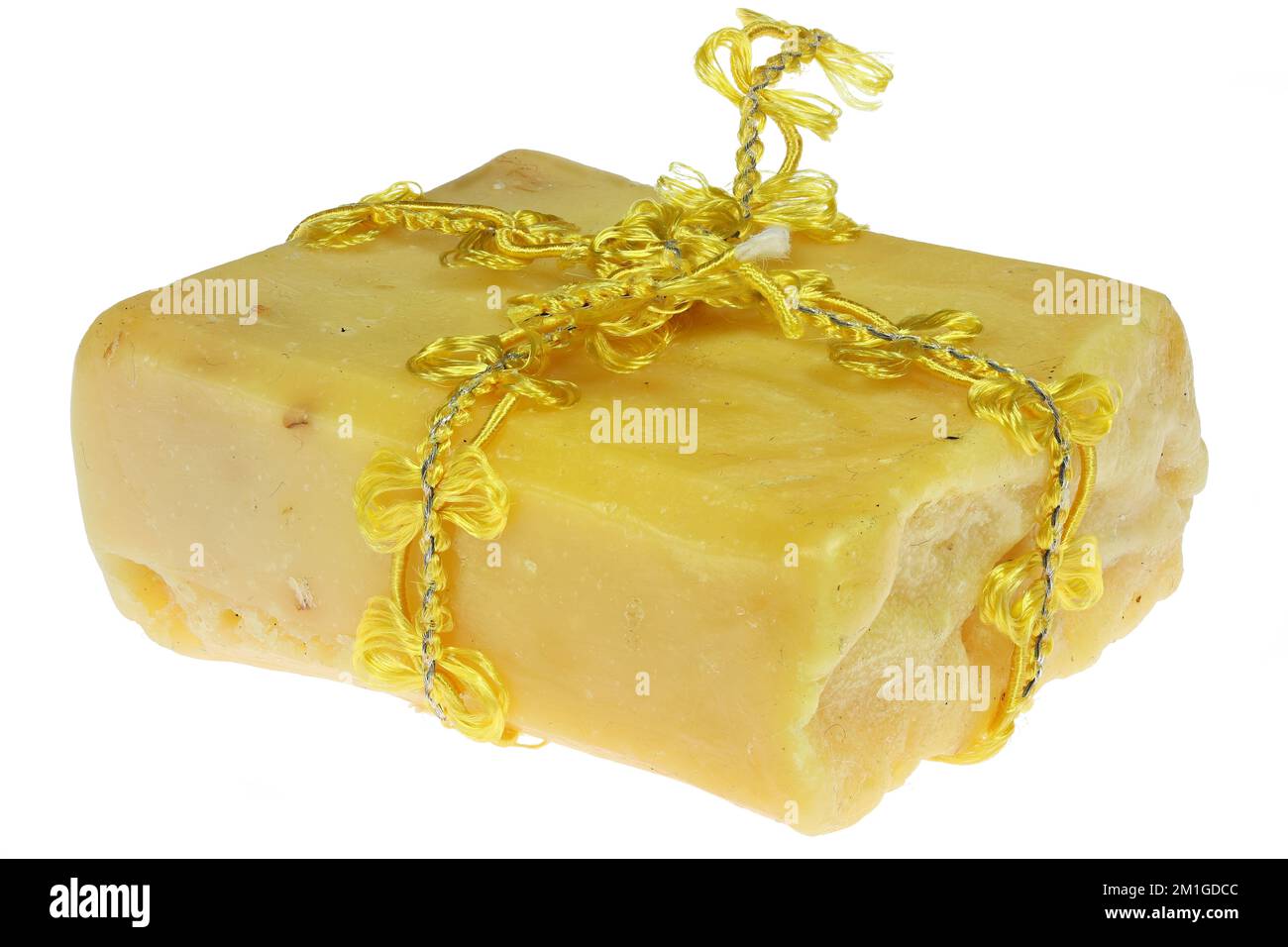 handmade sheep's milk soap isolated on white background Stock Photo