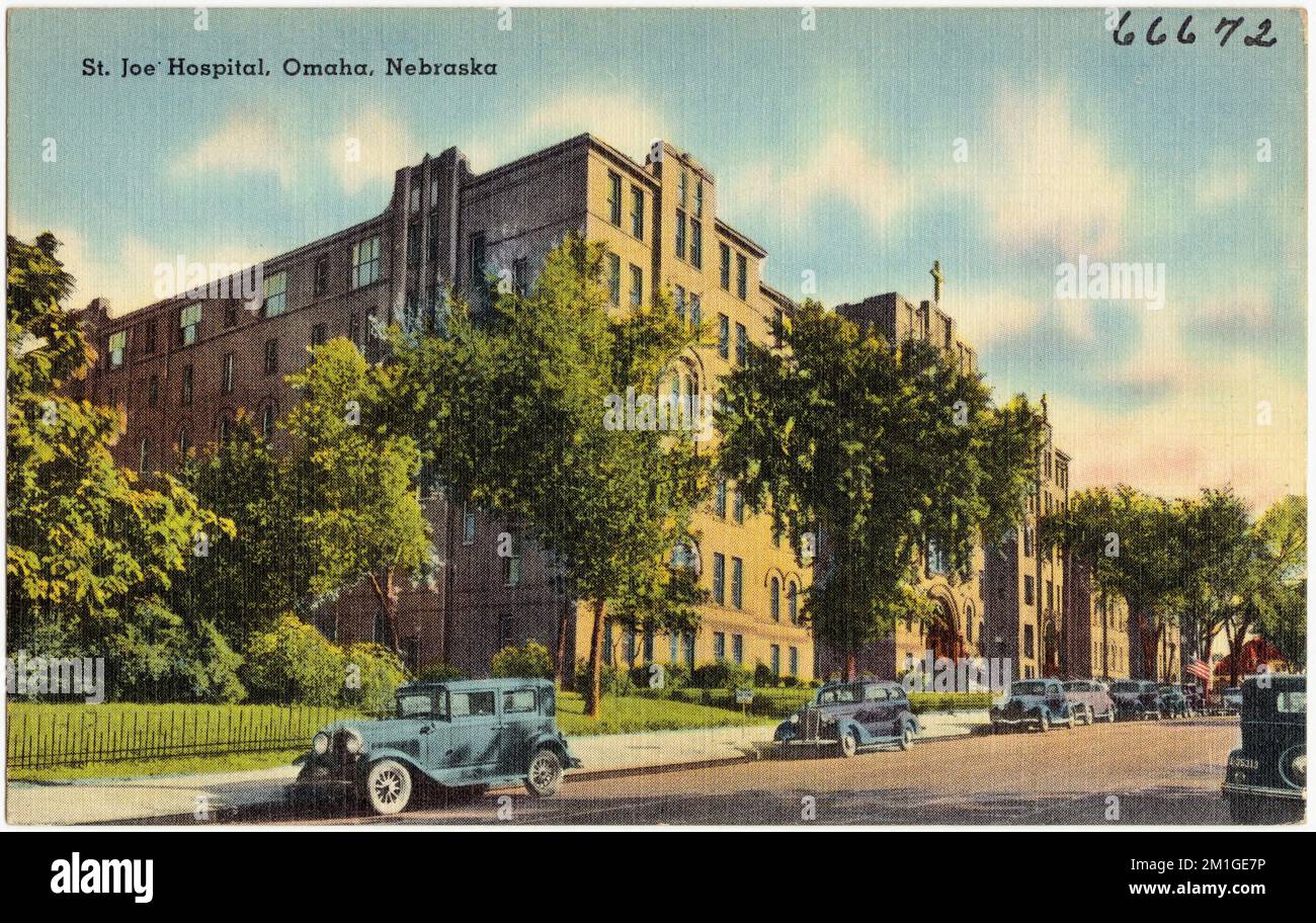 St. Joe Hospital, Omaha, Nebraska , Hospitals, Tichnor Brothers ...