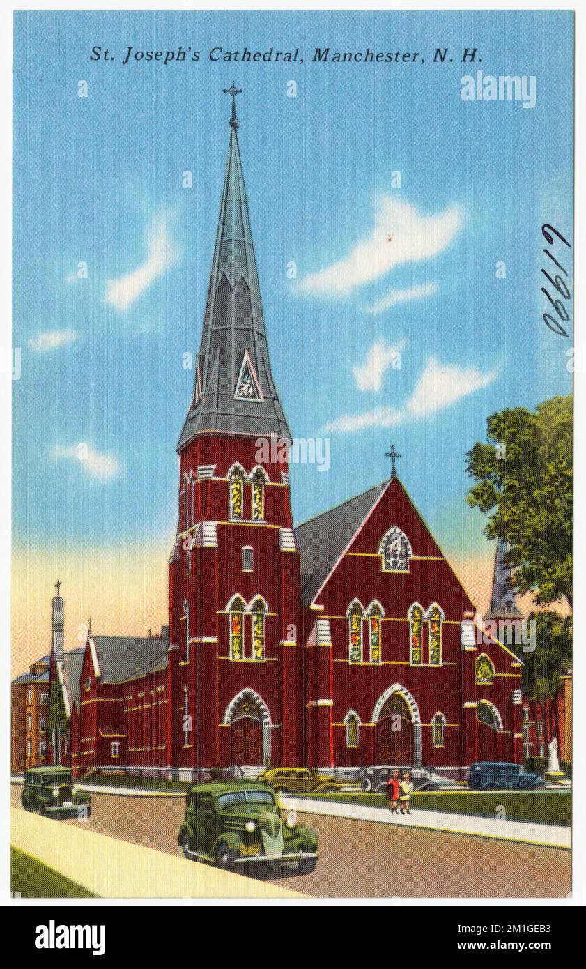 St. Joseph's Cathedral, Manchester, N.H. , Churches, Tichnor Brothers