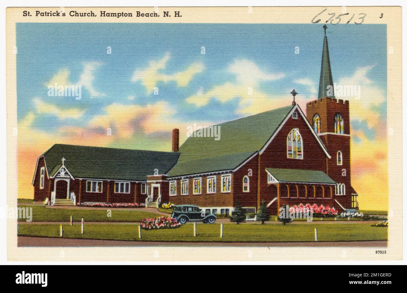 St. Patrick's Church, Hampton Beach, N.H. , Churches, Tichnor Brothers