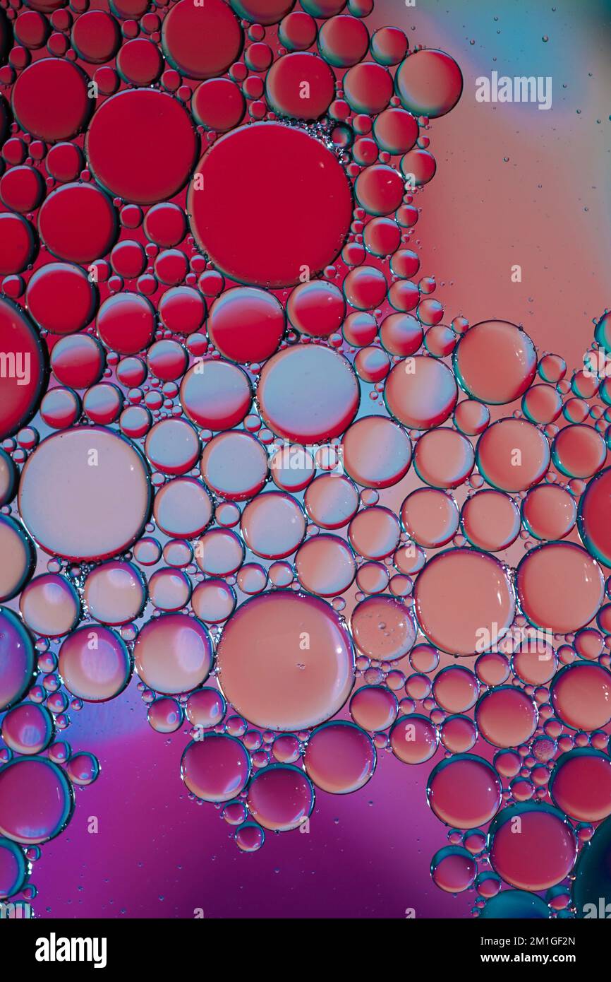 multi colored oil circles on the water, colorful background Stock Photo ...