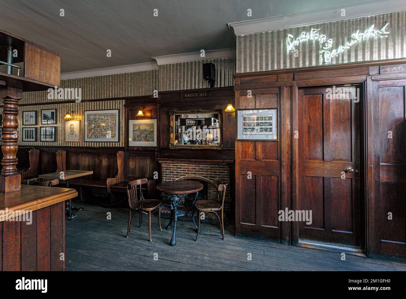 The Golden Heart pub interior ,England, London, Tower Hamlets
