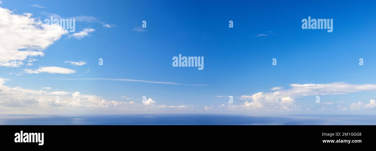Panorama of the sky with clouds over sea Stock Photo - Alamy