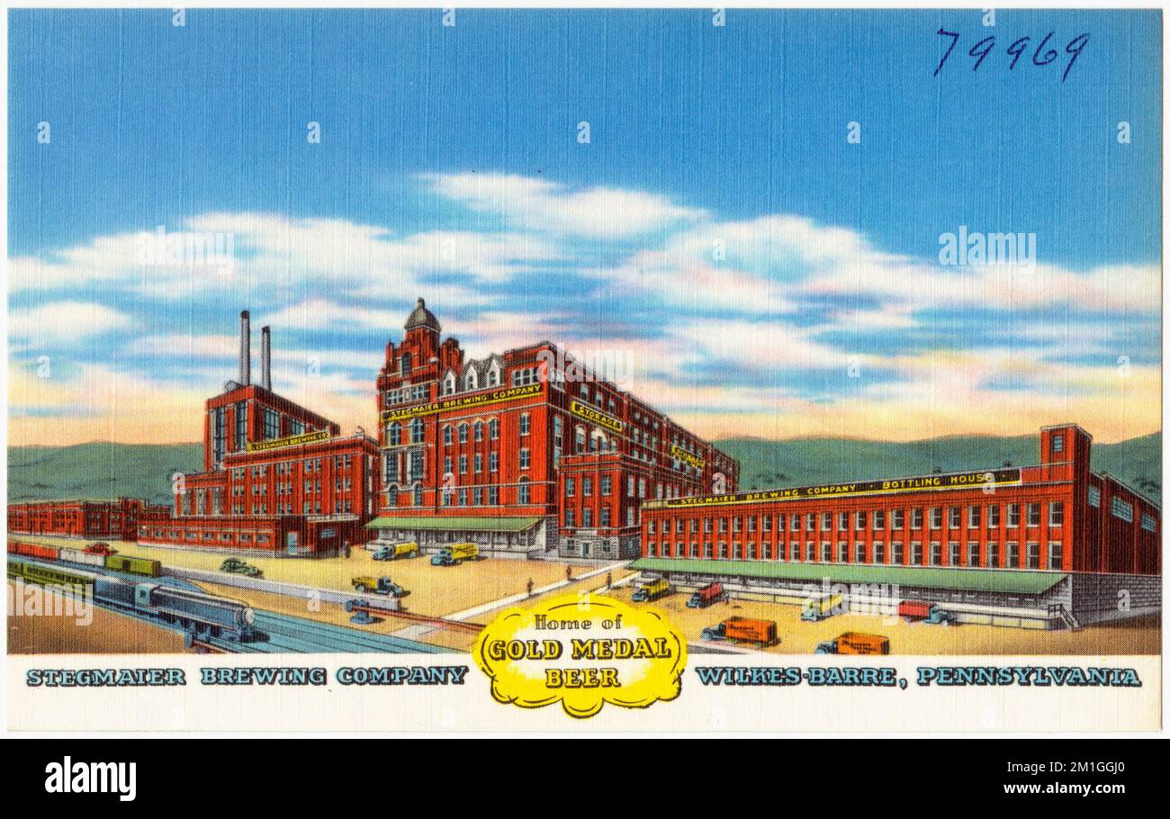 Stegmaier Brewing Company, home of gold medal beer, WilkesBarre