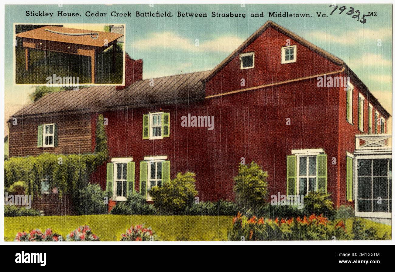 Stickley House, Cedar Battlefield, between Strasburg and Middletown, Va. , Historic buildings