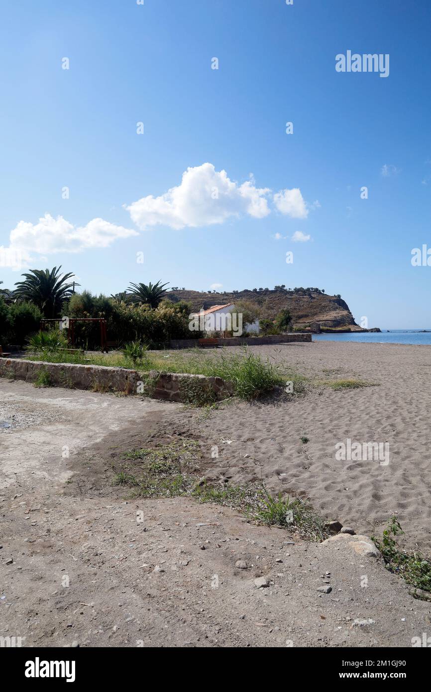 Anaxos beach, Lesbos, Greece. September / October 2022. Stock Photo