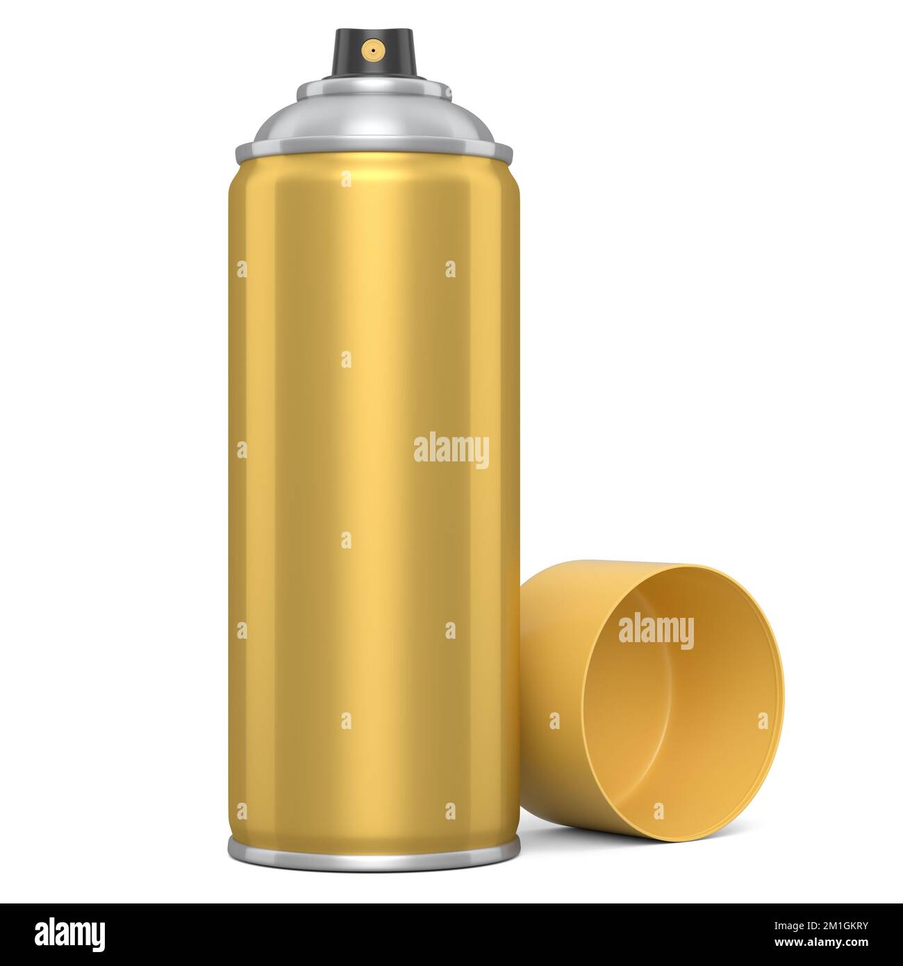 Can of spray paint isolated on white background. 3d render spray paint ...