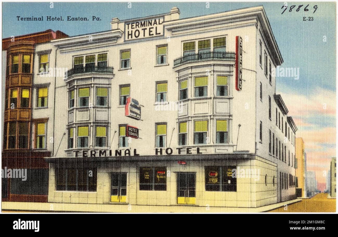 Terminal Hotel, Easton, Pa. , Hotels, Tichnor Brothers Collection