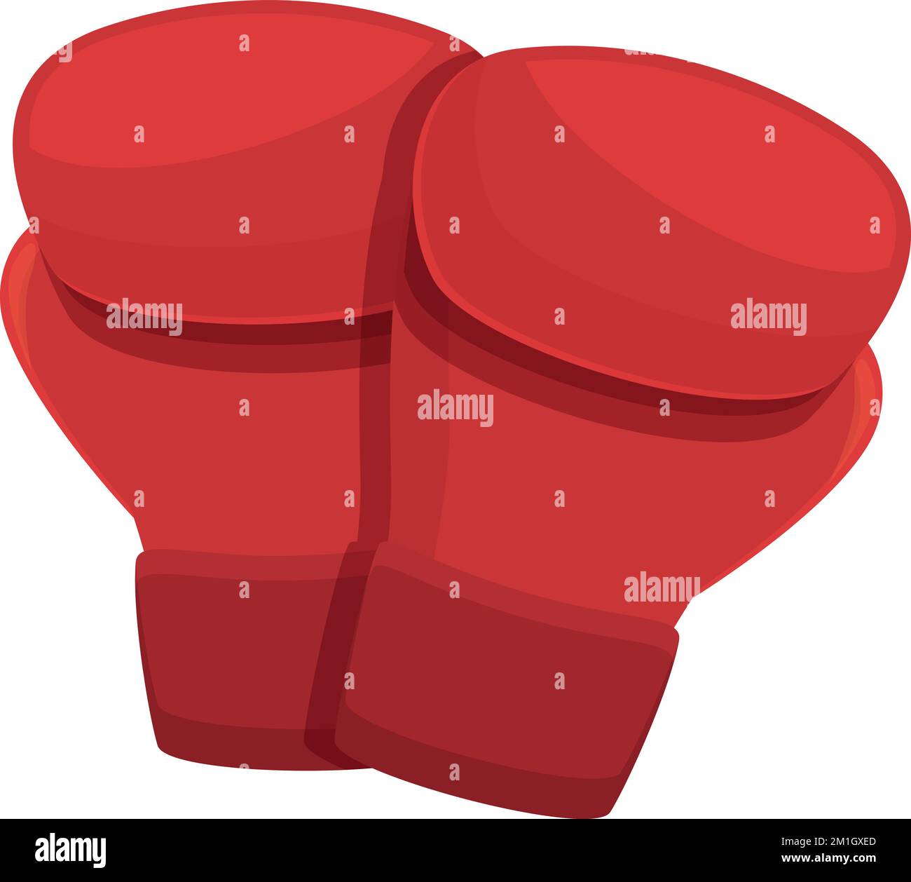 Red boxing gloves icon cartoon vector. Sport box. Arena referee Stock ...