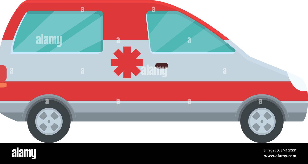 Ambulance car icon cartoon vector. Ambulance vehicle. Modern van Stock ...