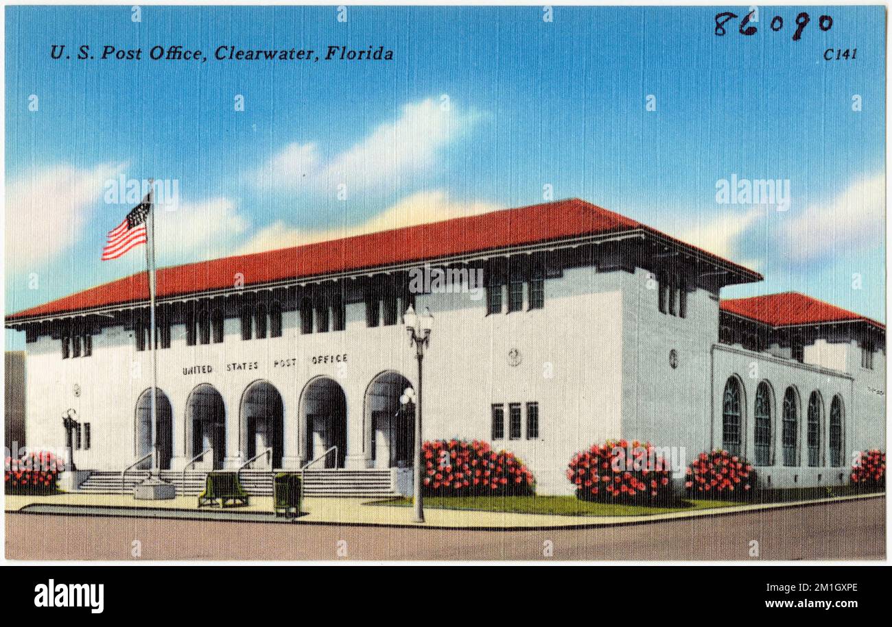 U.S. Post Office, Clearwater, Florida , Post offices, Tichnor Brothers