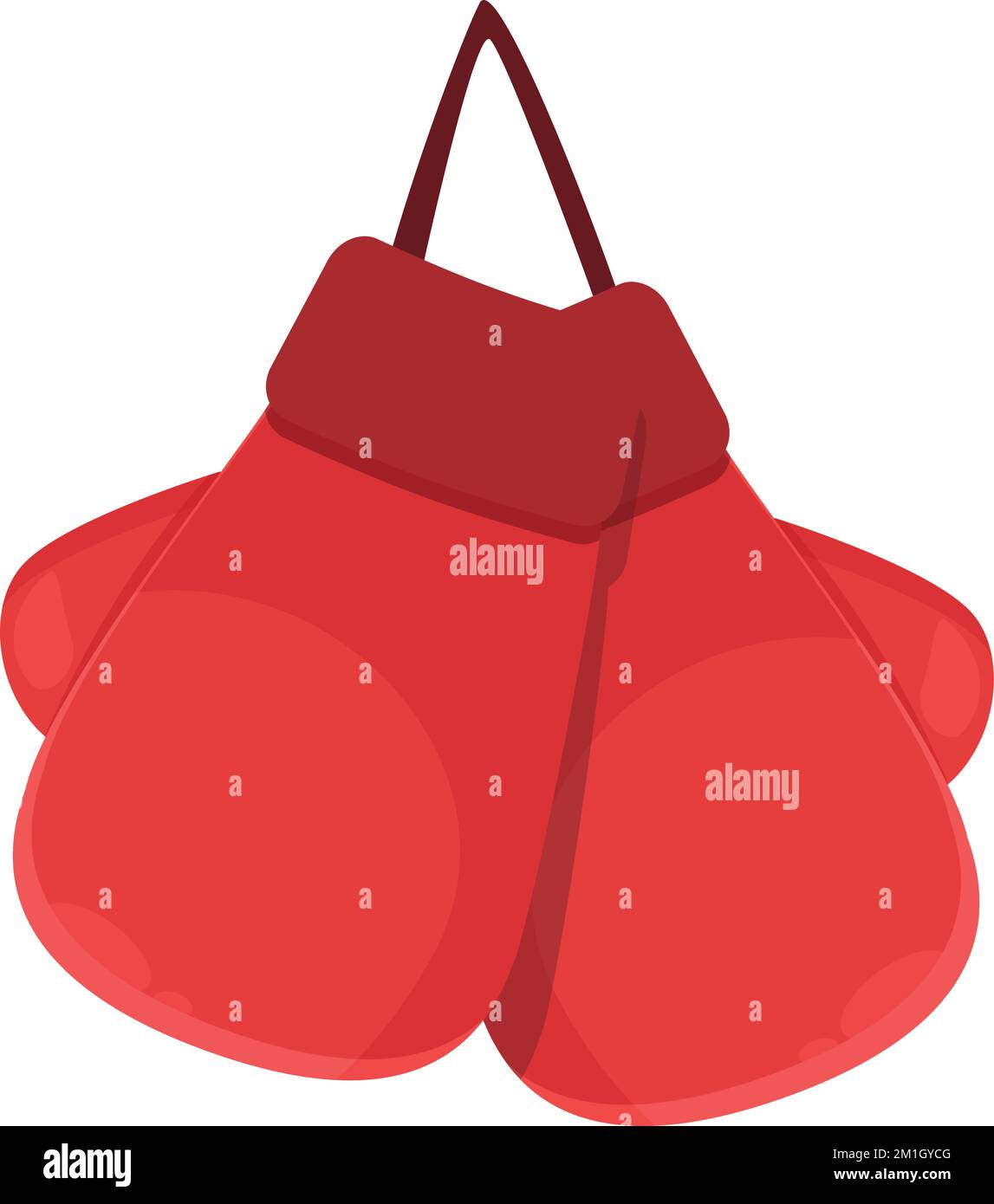 Sport gloves icon cartoon vector. Boxing champion. Arena award Stock 
