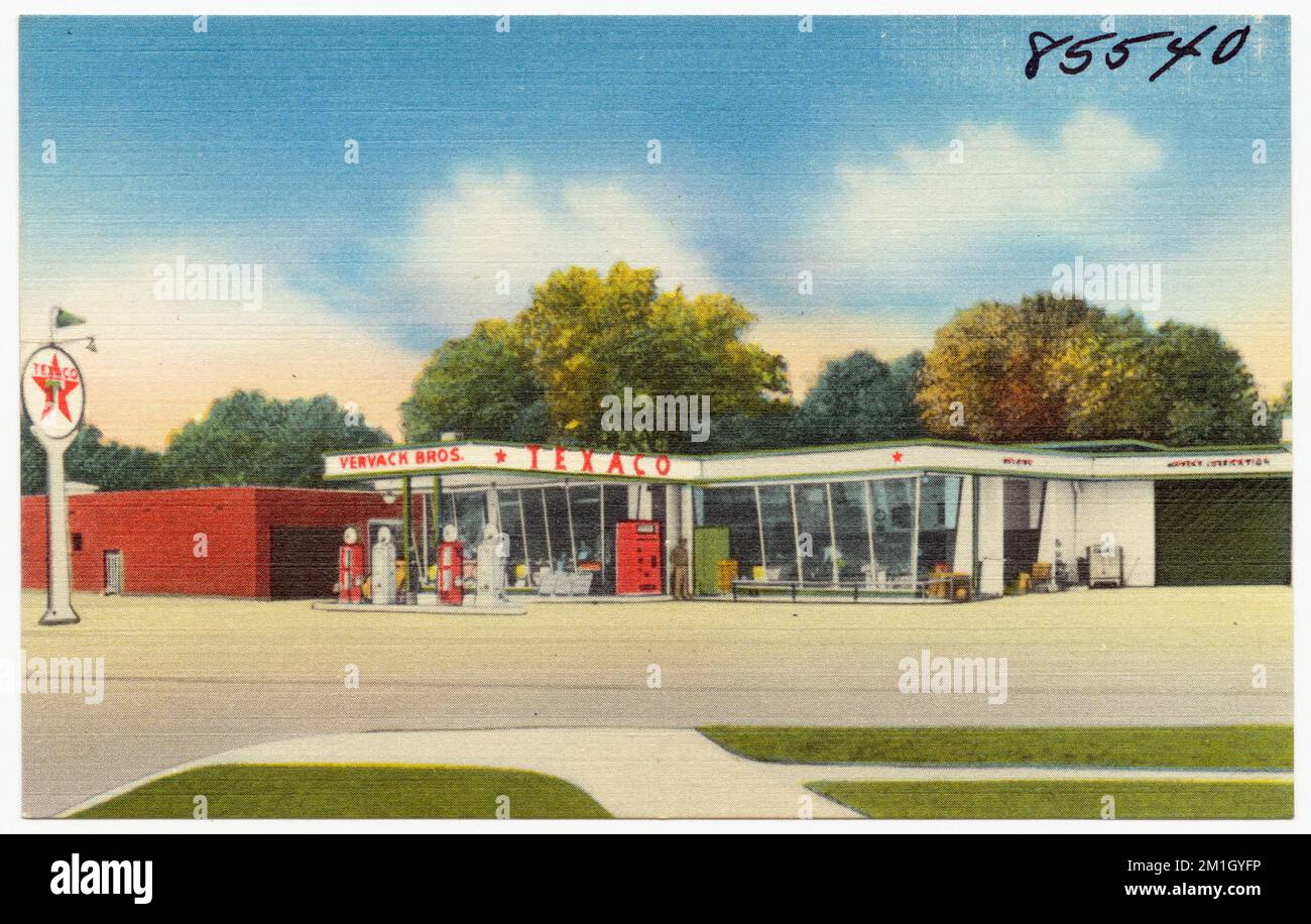 Vervack Bros, Texaco , Automobile service stations, Tichnor Brothers