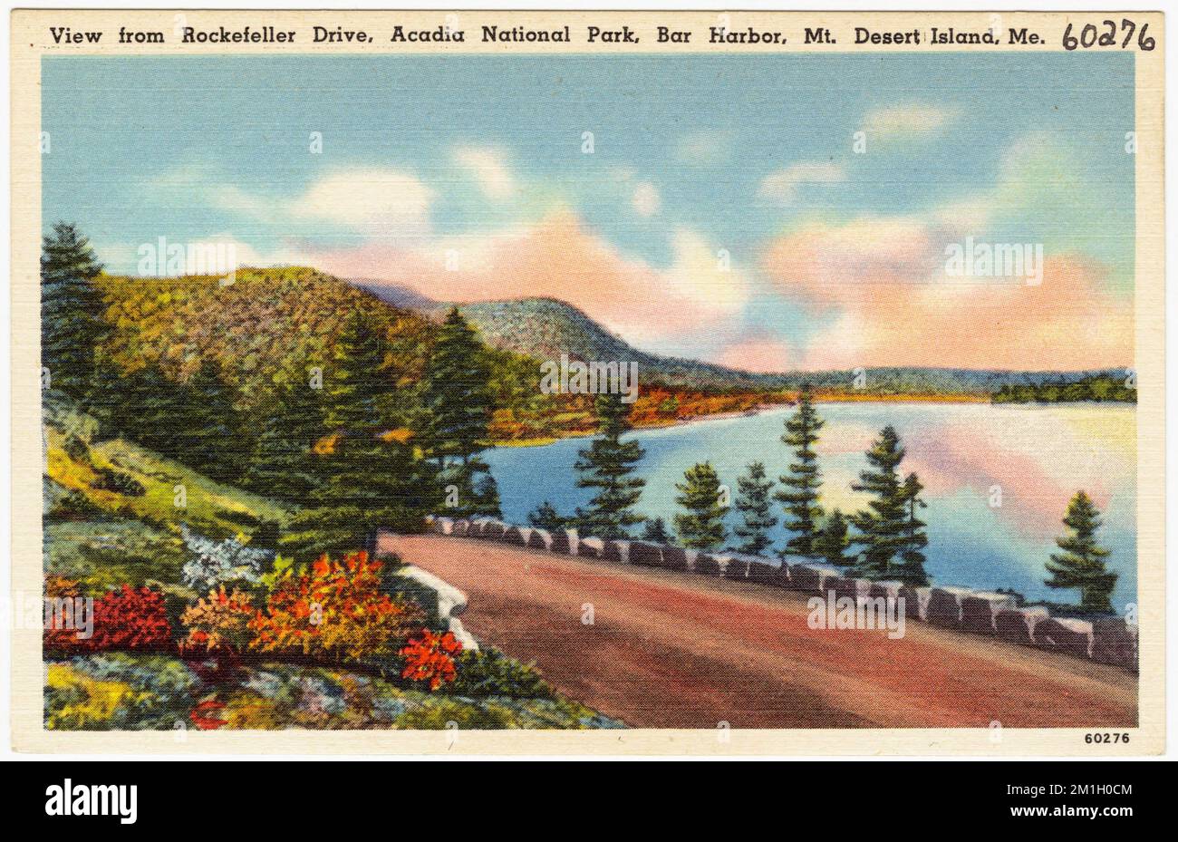 A Map of Mount Desert Island and Acadia National Park Maine.: Rare Antique Maps