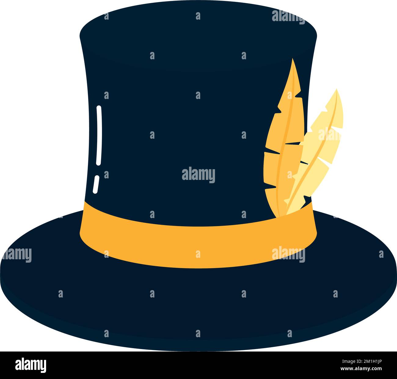 black top hat Stock Vector Image & Art Alamy