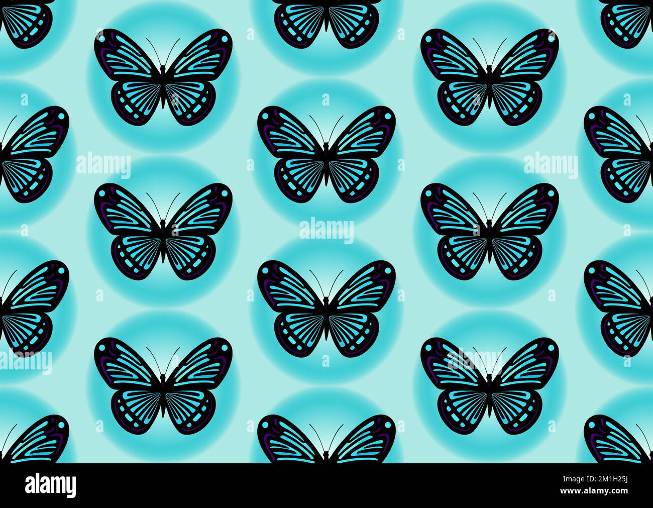 Beautiful colorful butterflies, seamless pattern, vector ornament Stock Vector