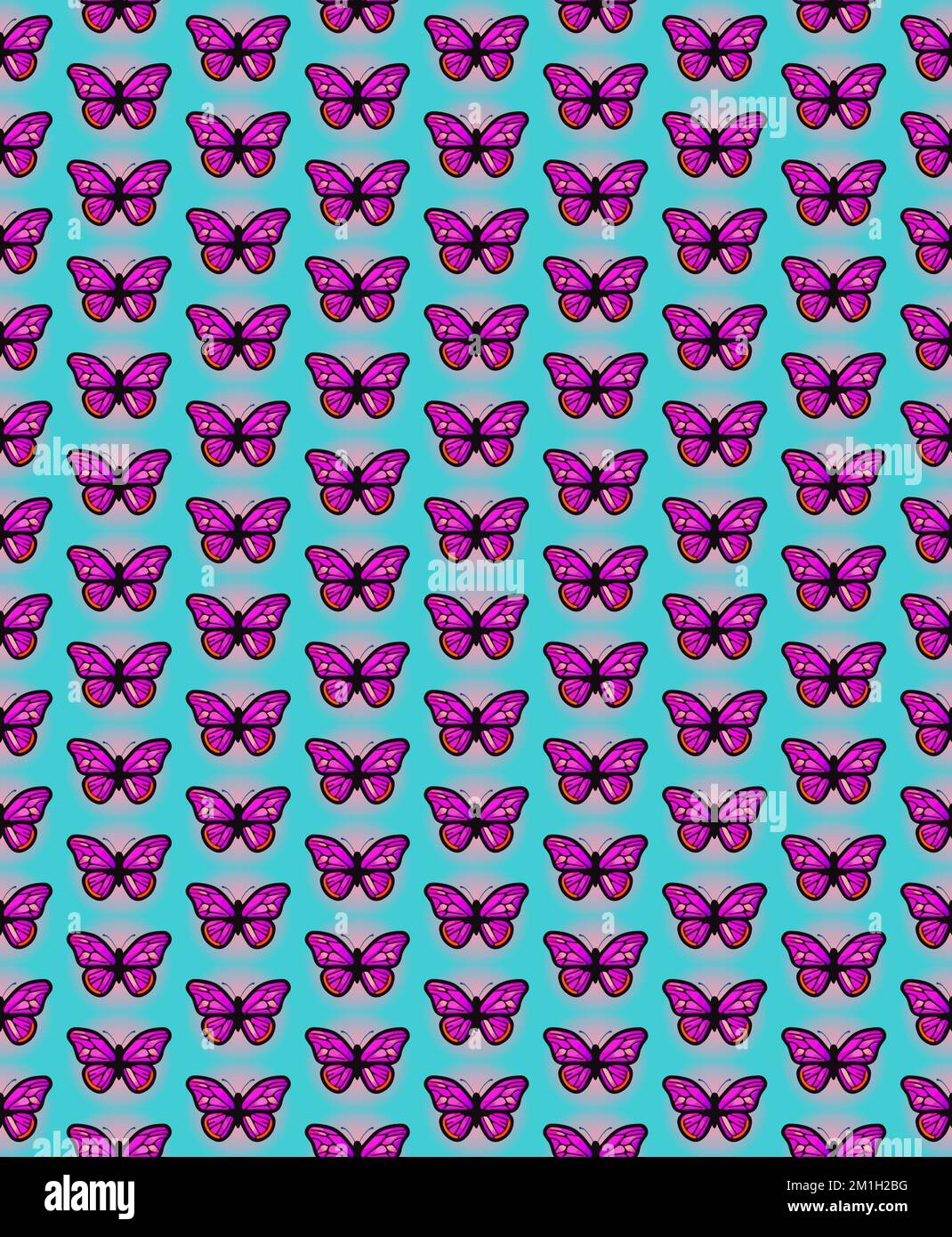 Seamless watercolor texture butterflies Stock Vector Images - Alamy
