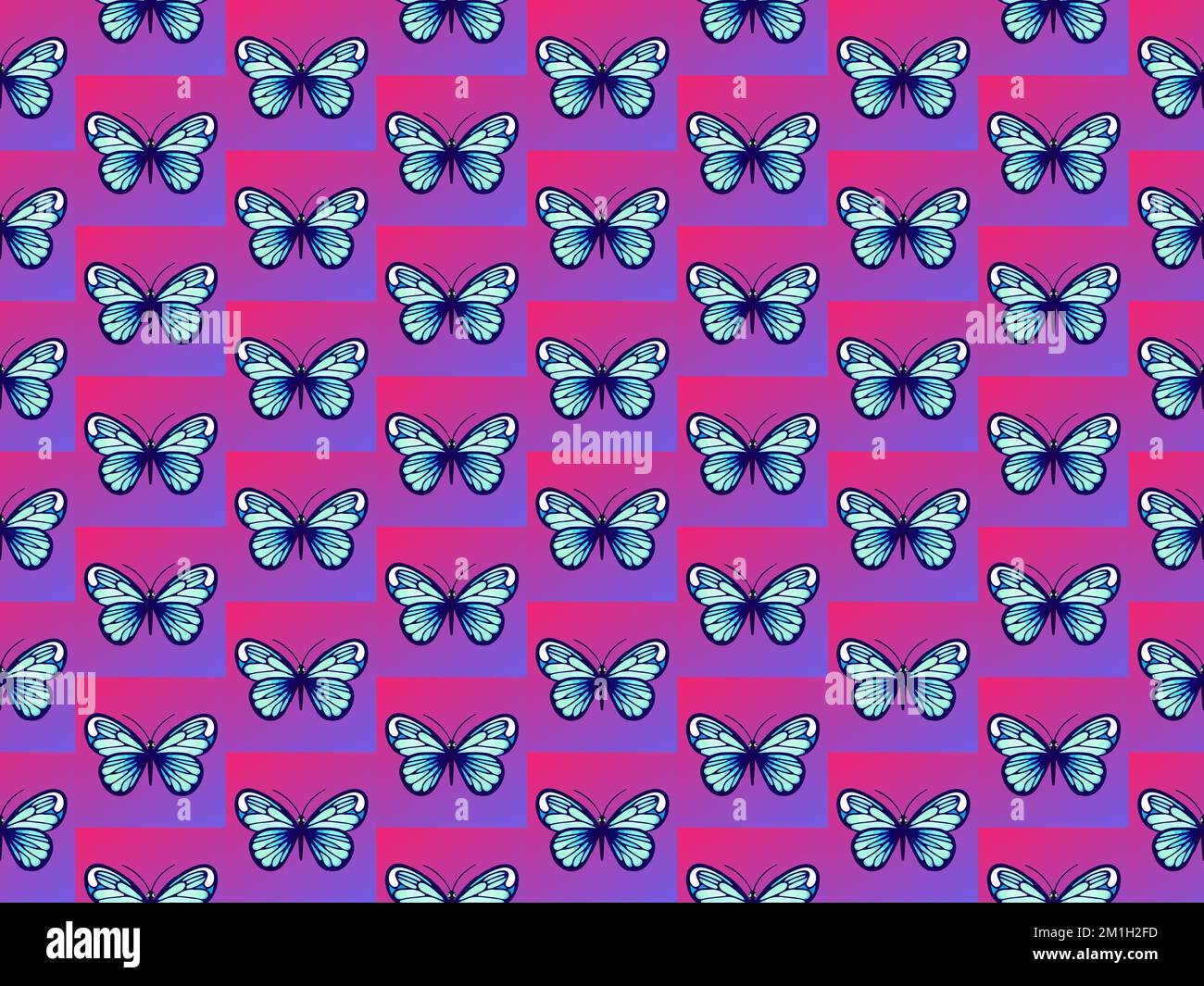 Seamless watercolor texture butterflies Stock Vector Images - Alamy