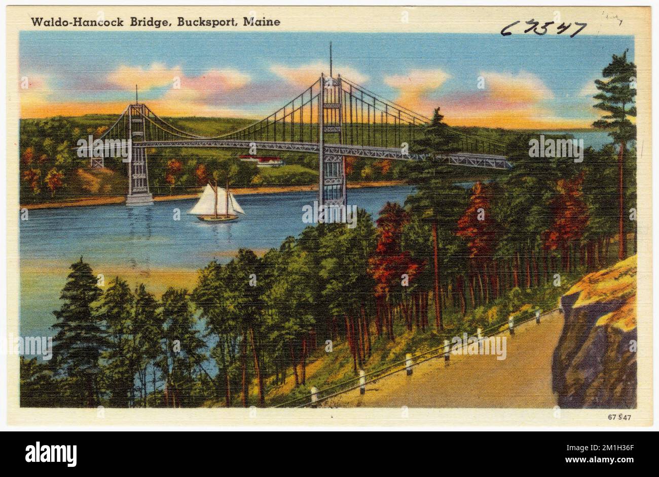 WaldoHancock Bridge, Bucksport, Maine , Bridges, Tichnor Brothers