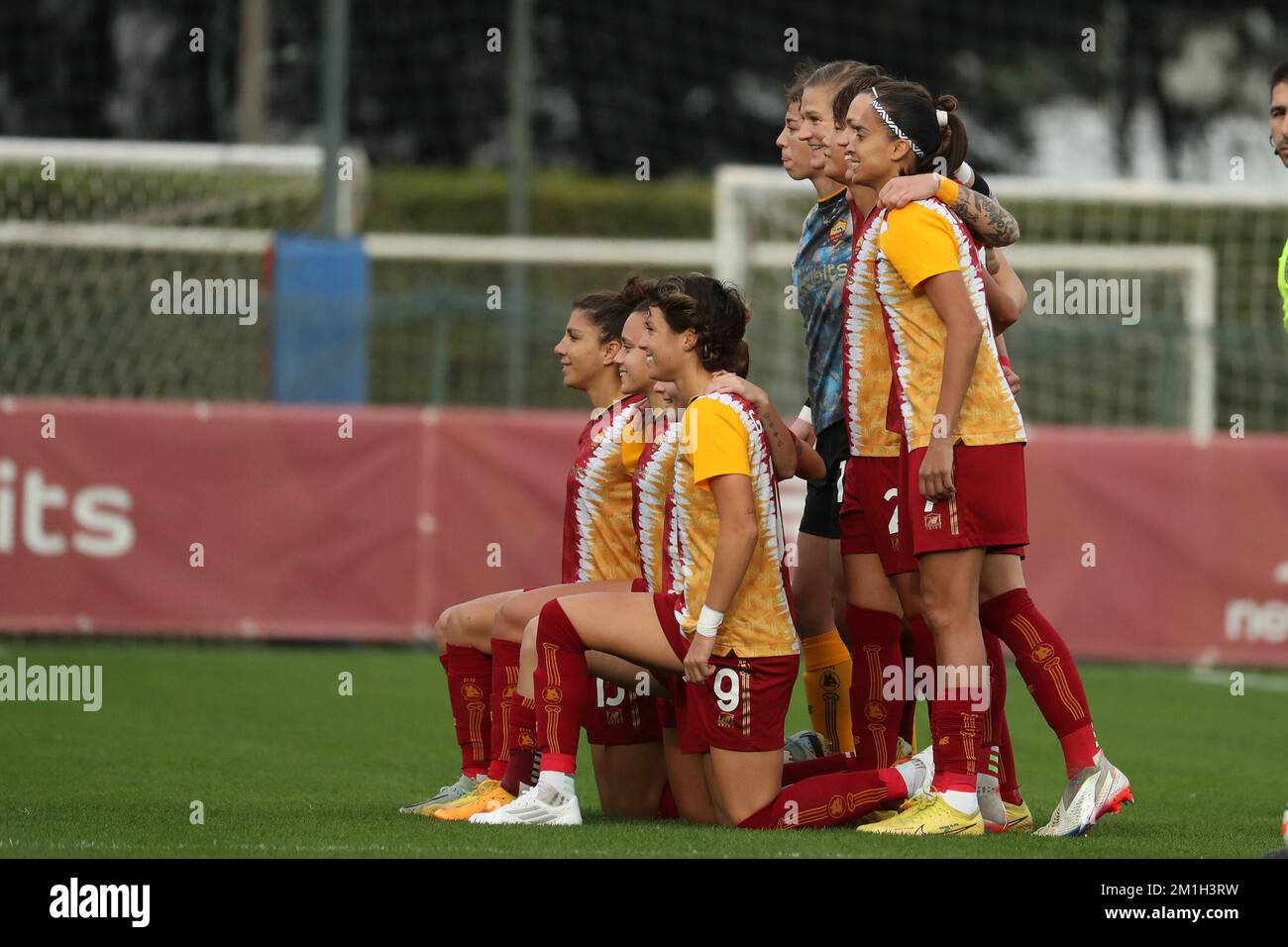 Rome, Italy, on December 11 2022, As Roma poses for the team photo ...