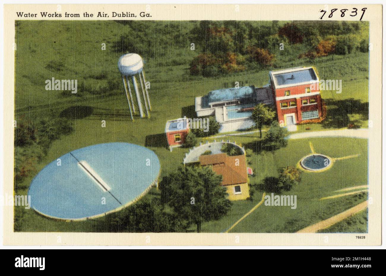 Water works from the air, Dublin, Ga. , Industrial facilities, Tichnor