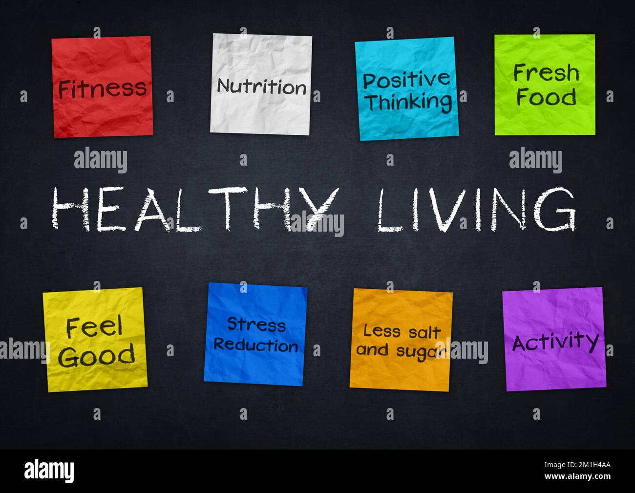 Healthy Living - illustration background Stock Photo