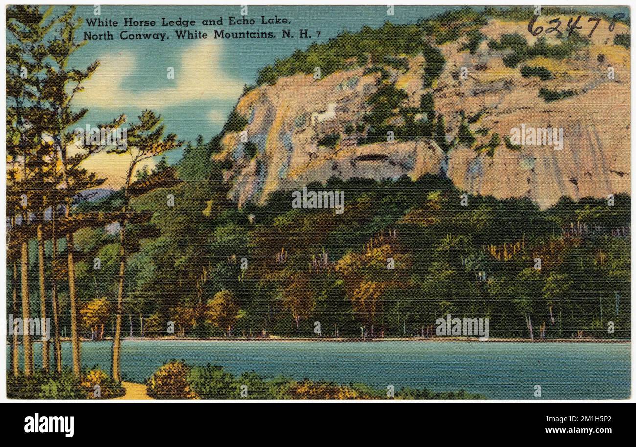 White Horse Ledge and Echo Lake, North Conway, White Mountains, N.H. , Mountains, Lakes & ponds