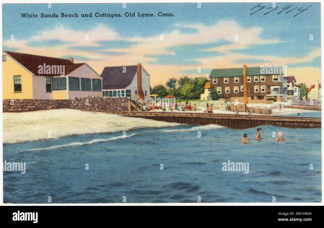 White Sands Beach and cottages, Old Lyme, Conn. , Beaches, Houses