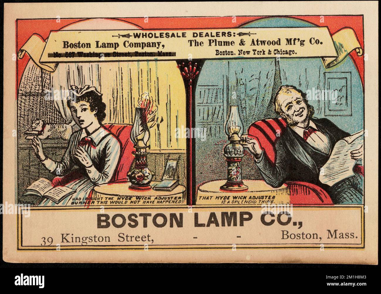 Boston Lamp Co., 39 Kingston Street, Boston, Mass. , Adults, Lamps