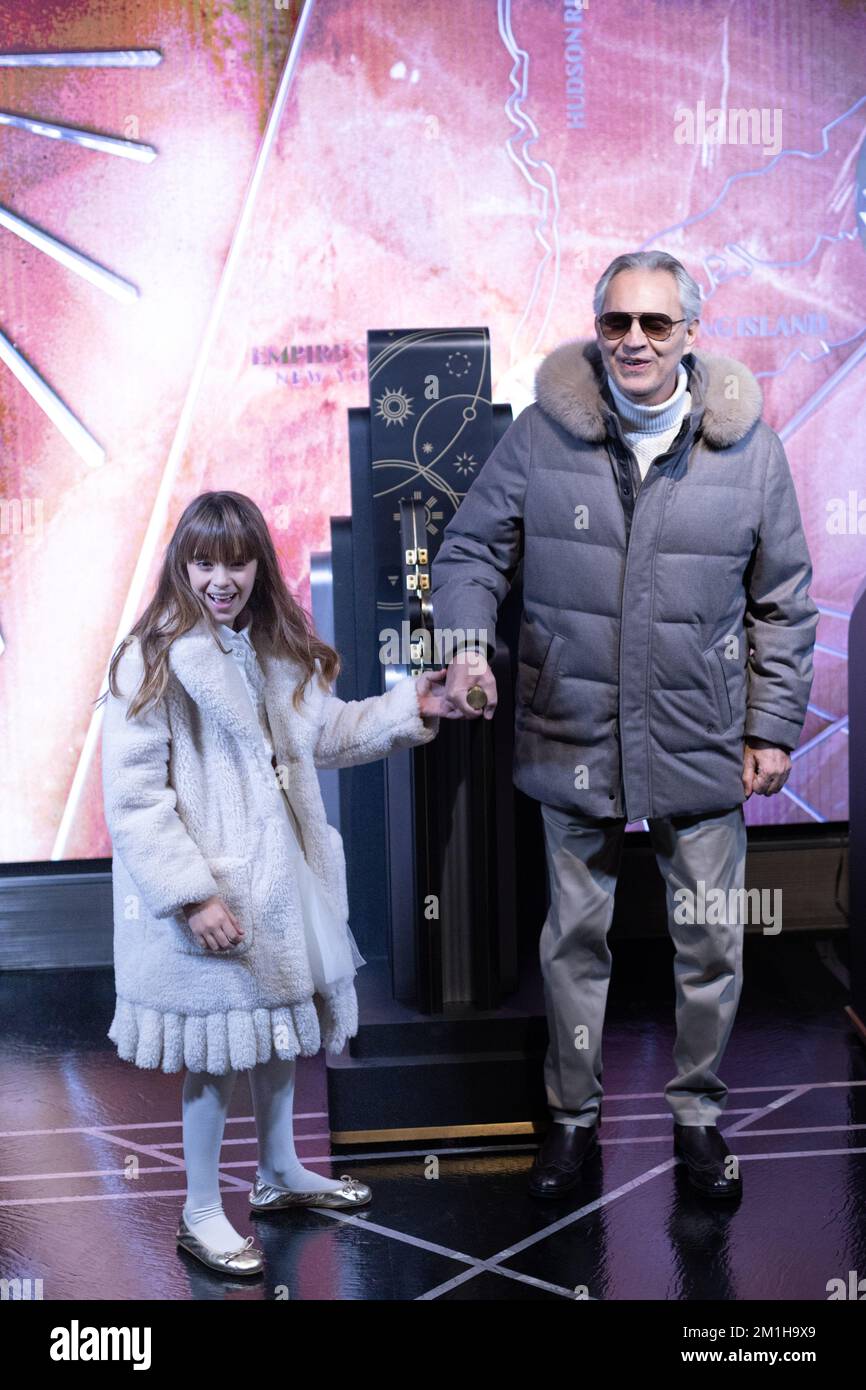 Veronica Berti (l-r), Andrea Bocelli, Amos Bocelli and Matteo Bocelli  attend the Cinema Against AIDS, Stock Photo, Picture And Rights Managed  Image. Pic. PAH-48822759