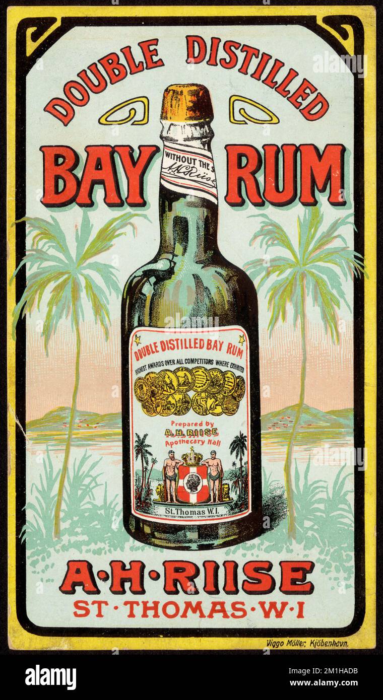 Double distilled bay rum , Alcoholic beverages, 19th Century American
