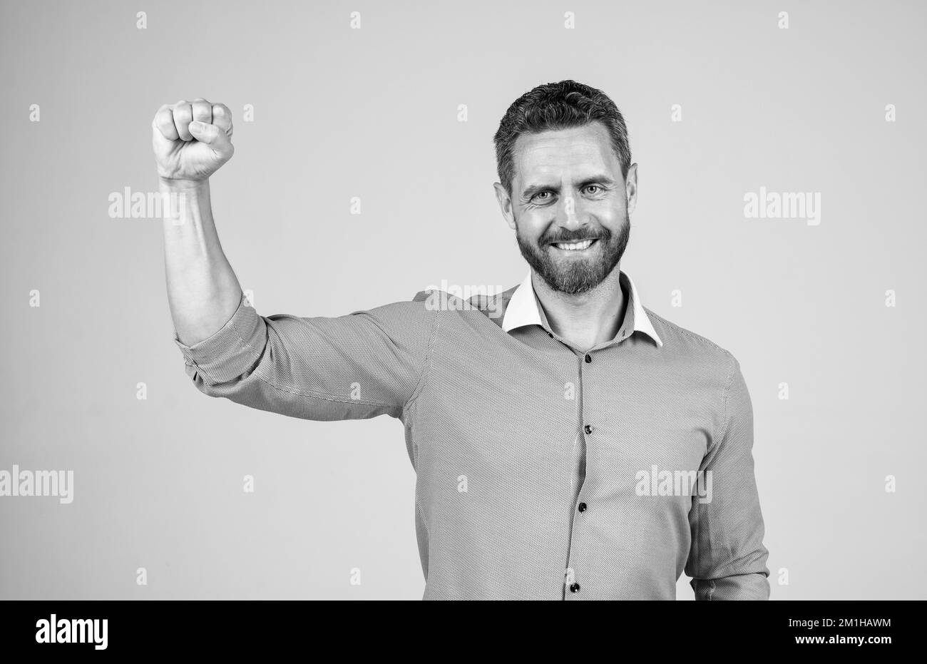 Man well groomed manager Black and White Stock Photos & Images - Alamy