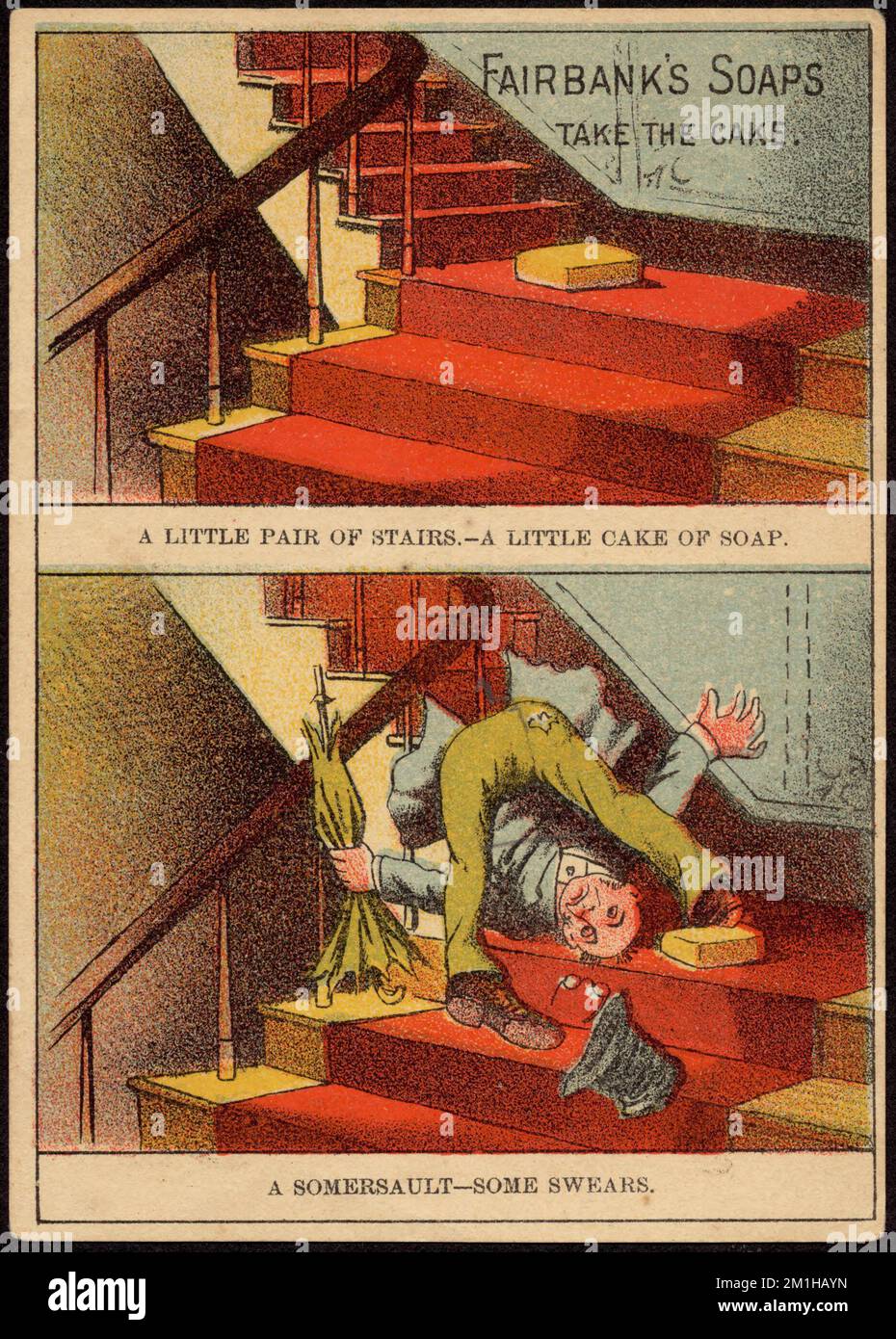 Fairbank's Soaps take the cake. A little pair of stairs a little cake