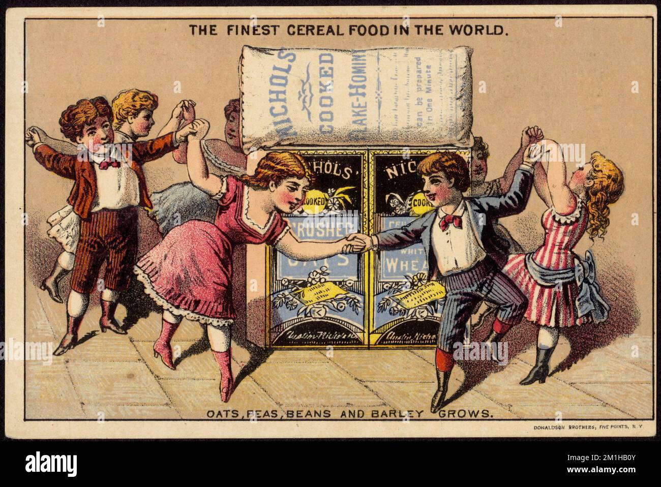 The finest cereal food in the world. Oats, peas, beans and barley grows