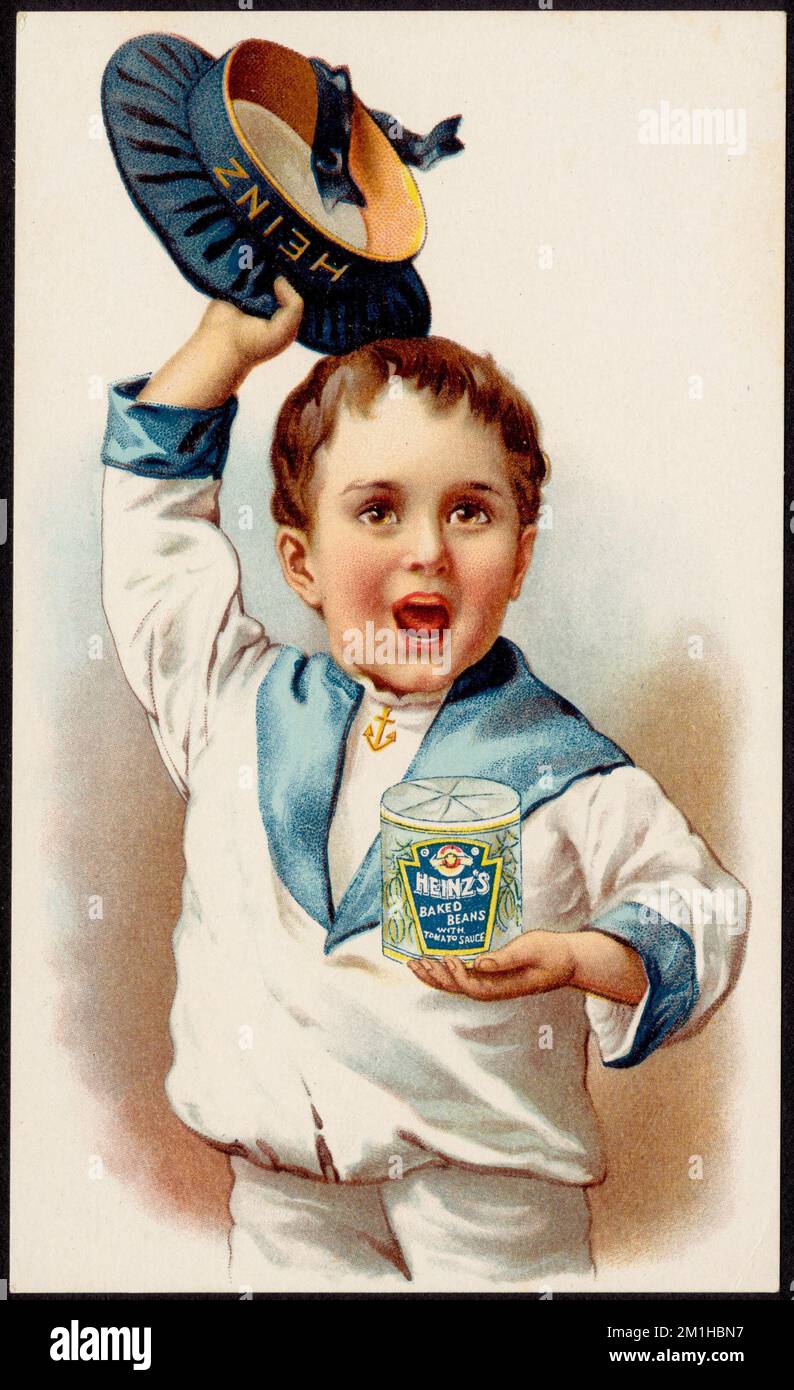 Heinz Baked Beans with Tomato Sauce , Boys, Canned foods, 19th Century