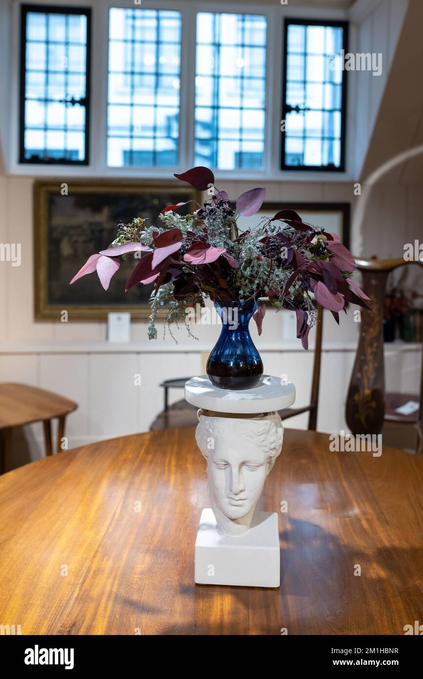 London, UK 10 December 2022, Liberty Luxury department store. bouquet