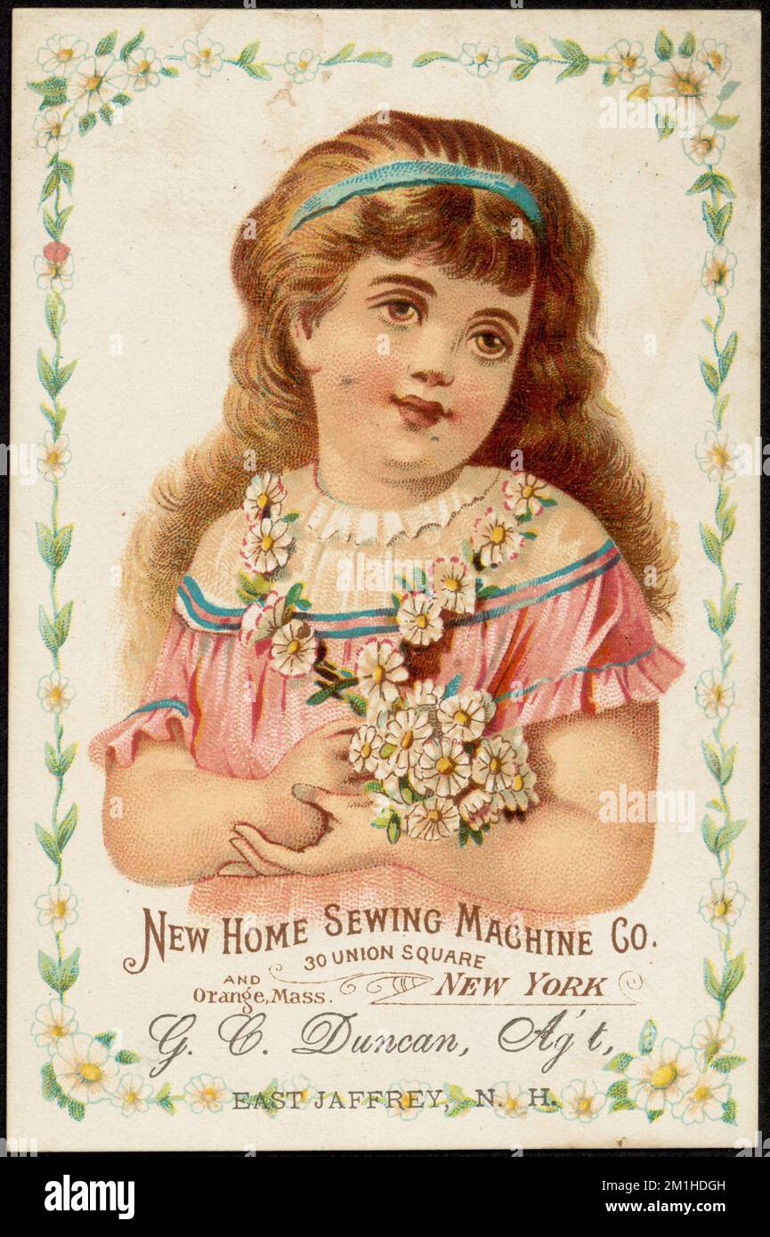 New Home Sewing Machine Co. 30 Union Square, New York and Orange Mass