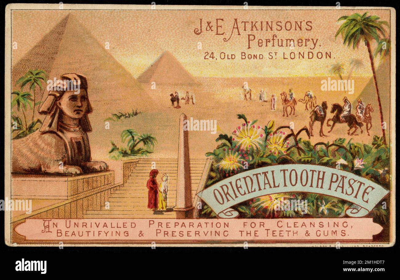 Oriental Tooth Paste, an unrivalled preparation for cleansing ...