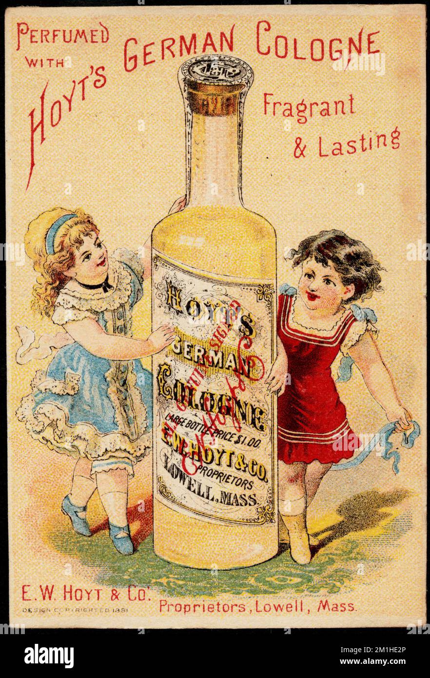 Perfumed with Hoyt's German Cologne, fragrant & lasting , Girls ...